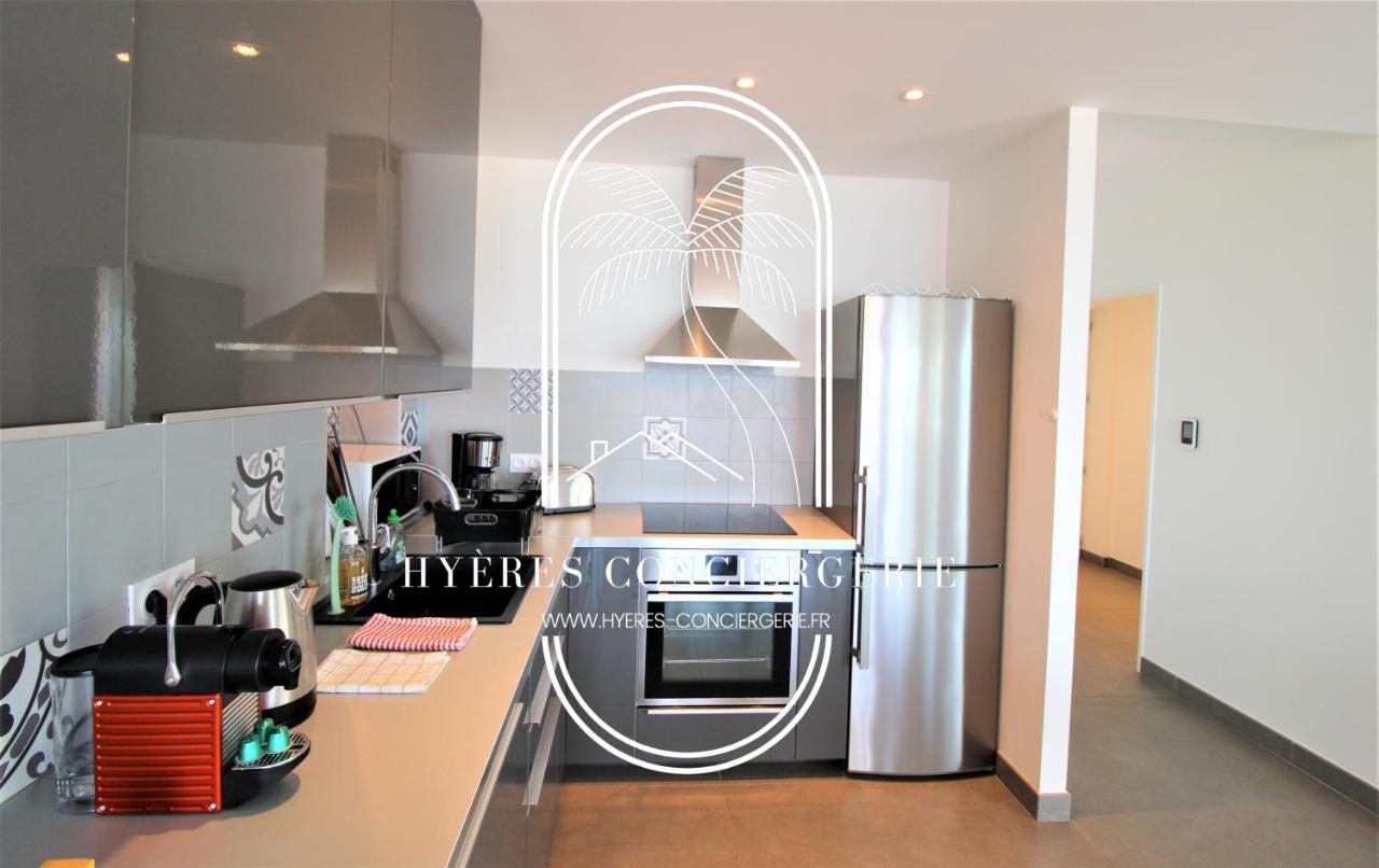 לה פרדה Villa Antoine Appartement Rdj Vue Mer Clim Wifi Parking Plage 50M La Garonne מראה חיצוני תמונה