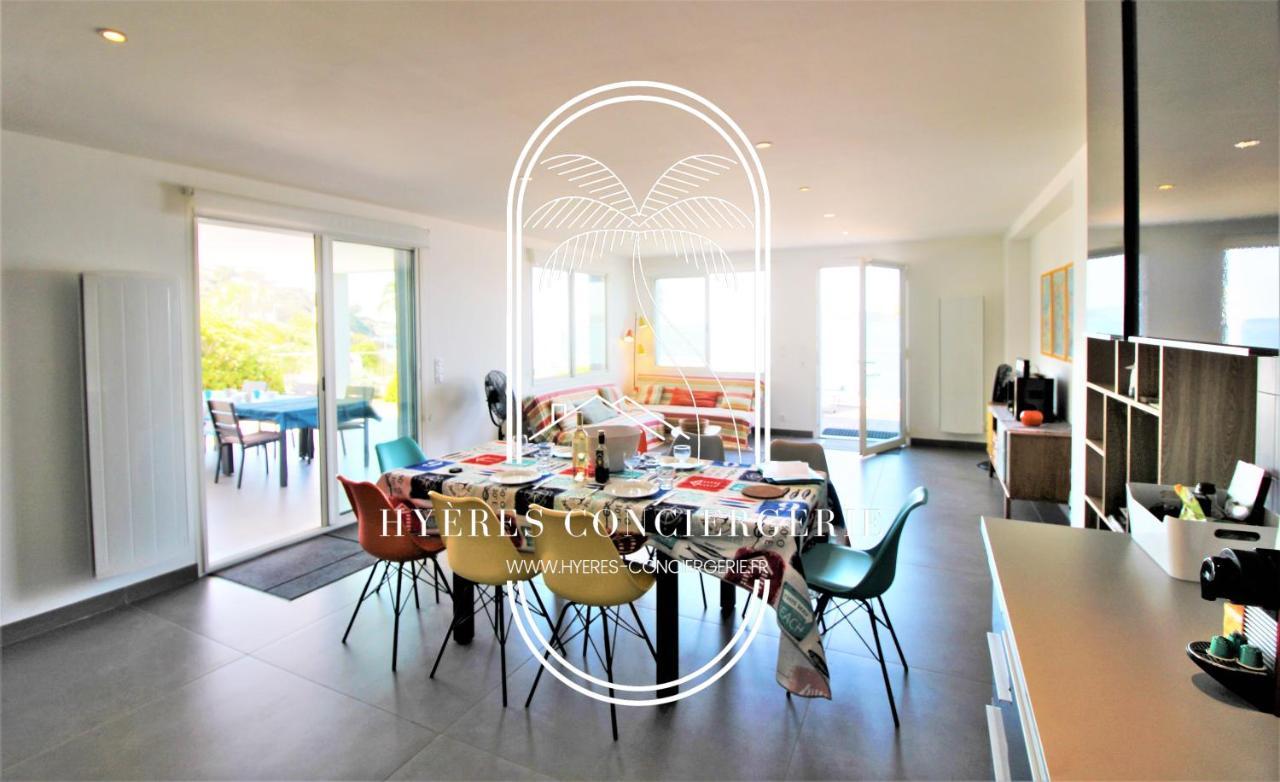 לה פרדה Villa Antoine Appartement Rdj Vue Mer Clim Wifi Parking Plage 50M La Garonne מראה חיצוני תמונה