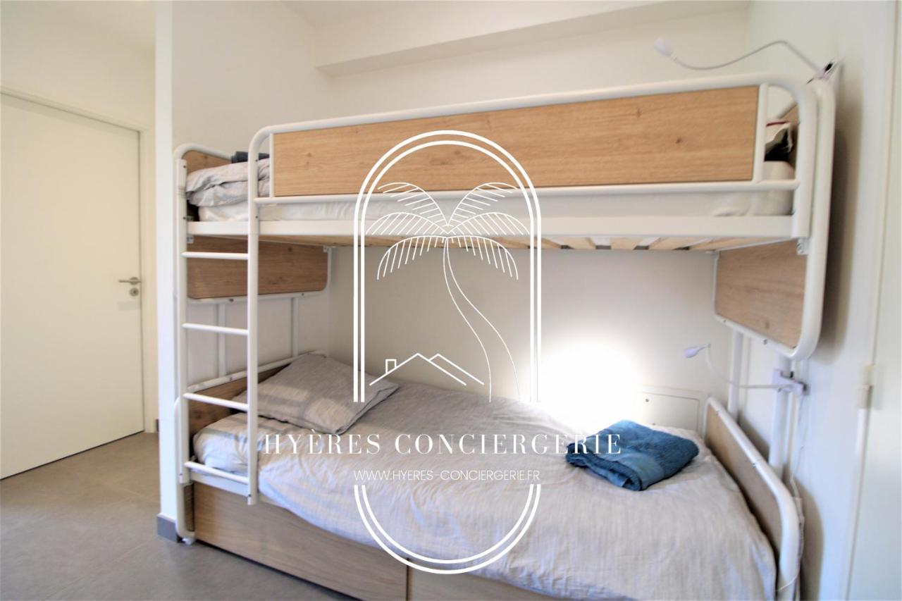 לה פרדה Villa Antoine Appartement Rdj Vue Mer Clim Wifi Parking Plage 50M La Garonne מראה חיצוני תמונה