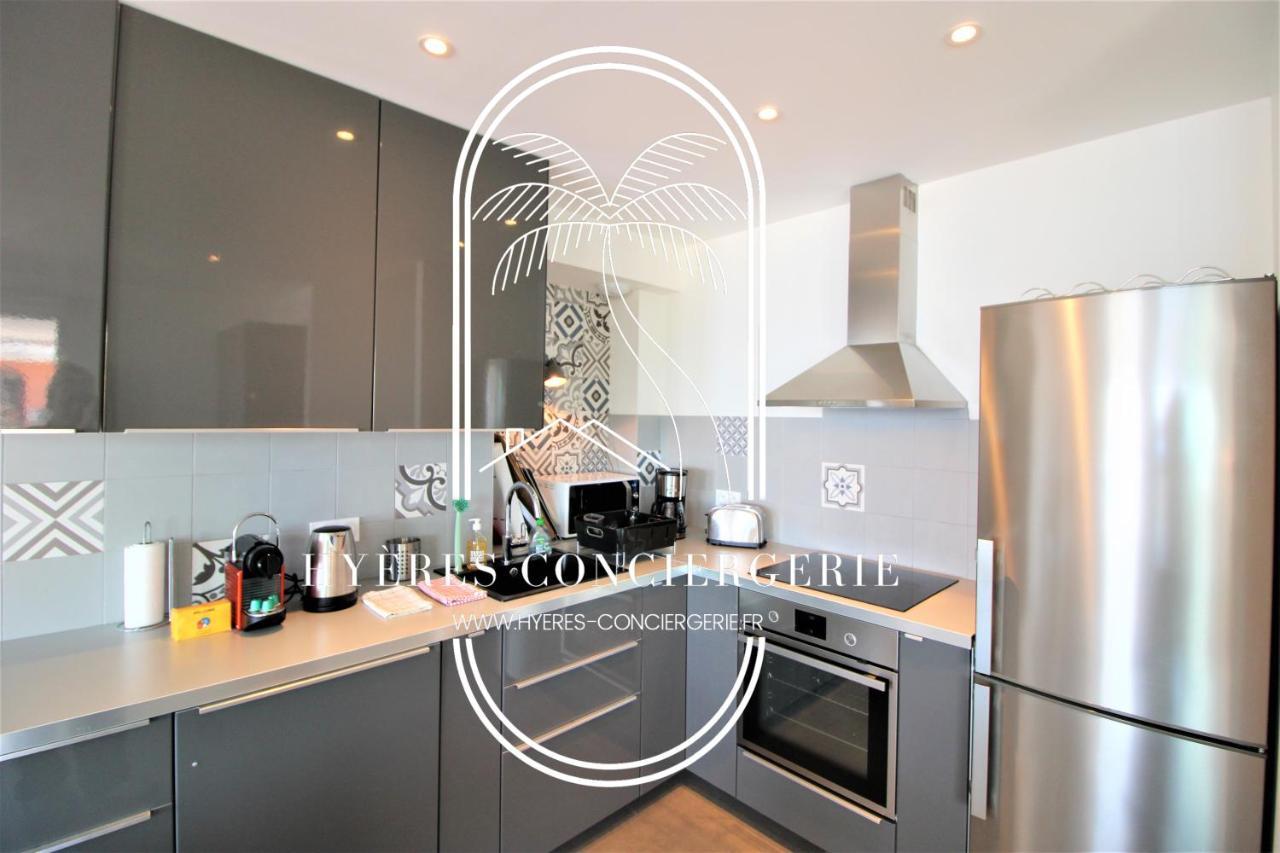 לה פרדה Villa Antoine Appartement Rdj Vue Mer Clim Wifi Parking Plage 50M La Garonne מראה חיצוני תמונה