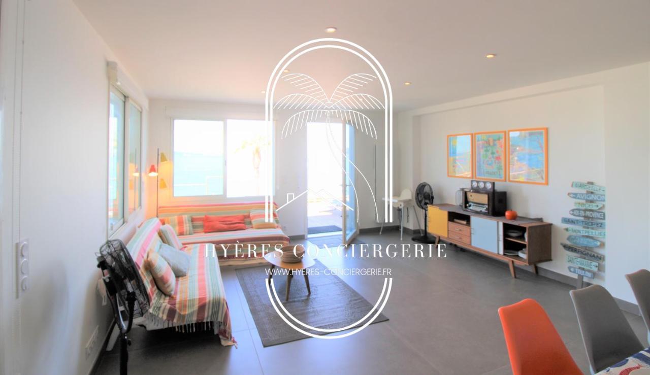 לה פרדה Villa Antoine Appartement Rdj Vue Mer Clim Wifi Parking Plage 50M La Garonne מראה חיצוני תמונה