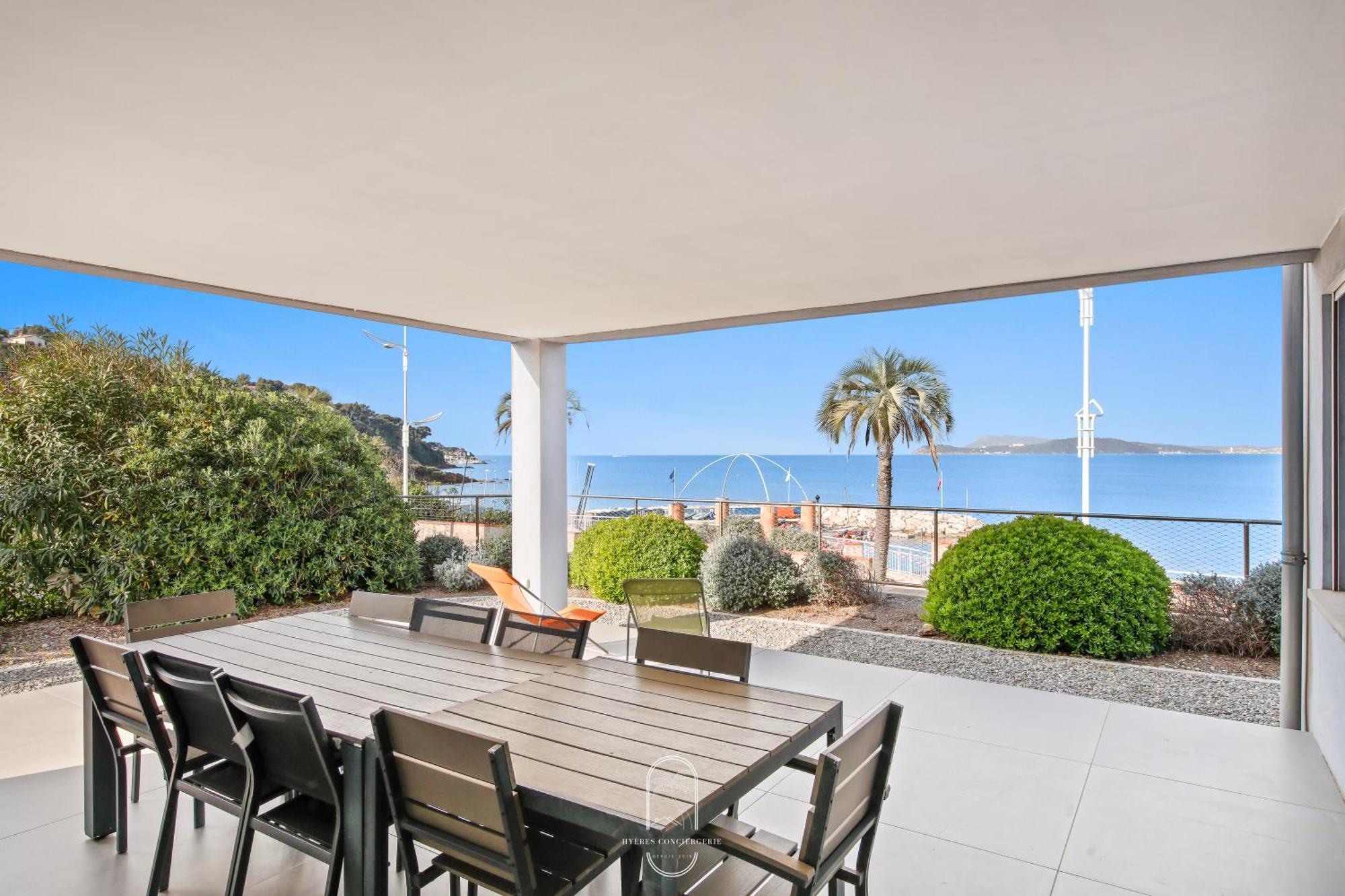 לה פרדה Villa Antoine Appartement Rdj Vue Mer Clim Wifi Parking Plage 50M La Garonne מראה חיצוני תמונה