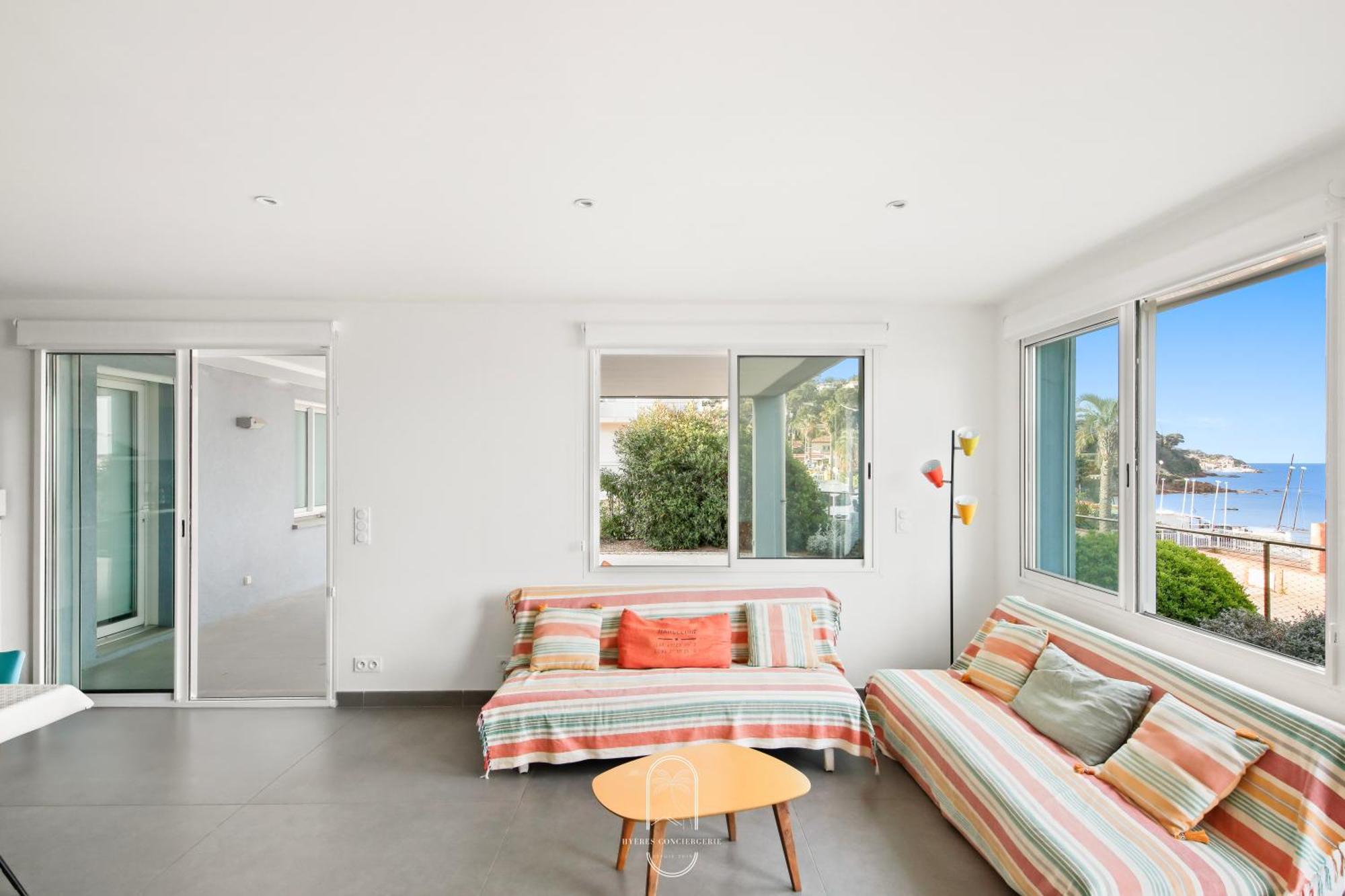 לה פרדה Villa Antoine Appartement Rdj Vue Mer Clim Wifi Parking Plage 50M La Garonne מראה חיצוני תמונה